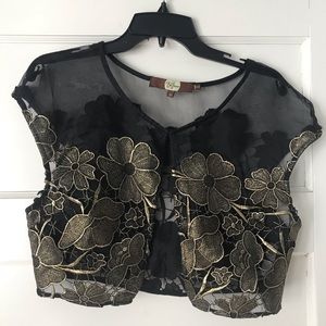 Anthropologie Eva Franco Lace Shrug